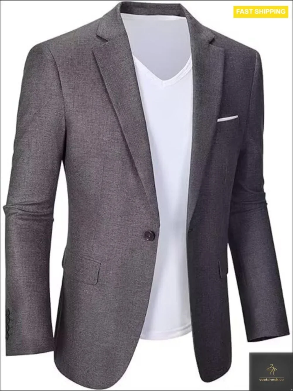 Classic Lightweight Blazer Sport Coat Elegant Business Casual Wedding Party